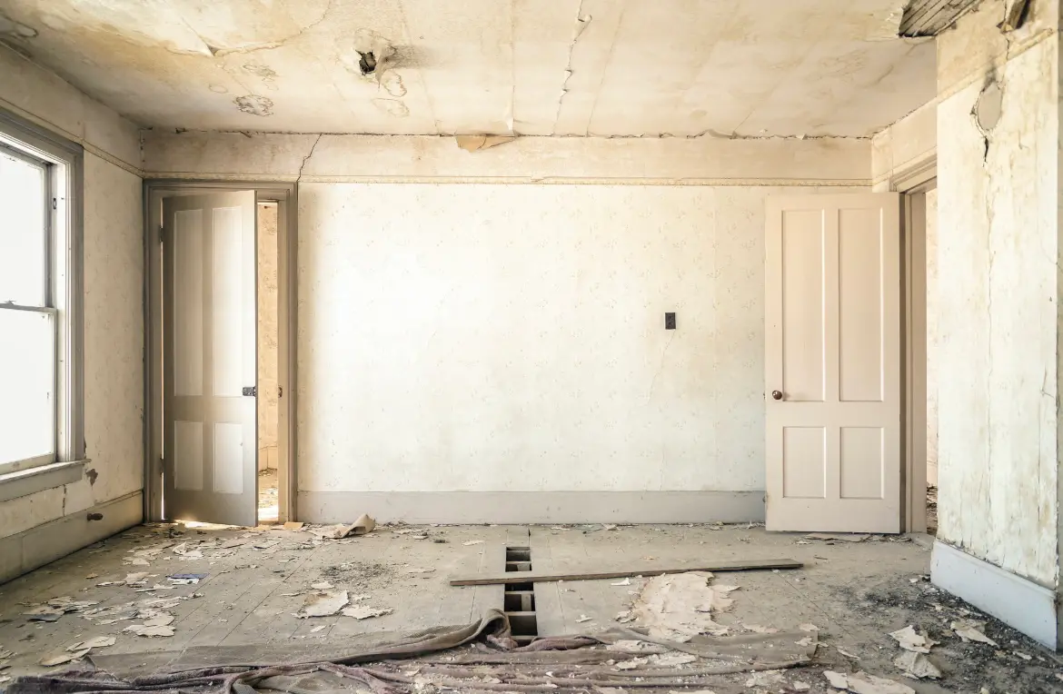 Waste disposal crew managing a cleanout project in Woodlawn